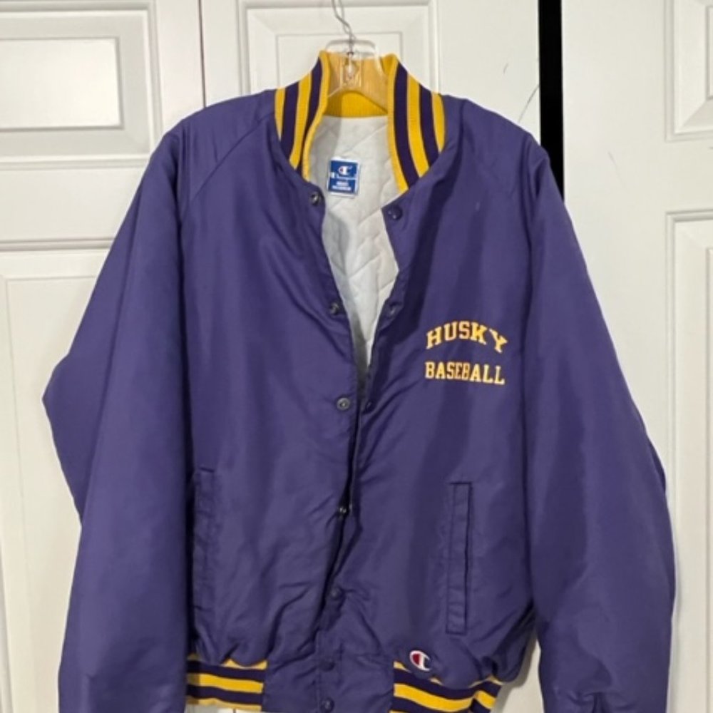 Champion University of Washington Huskies  baseball jacket